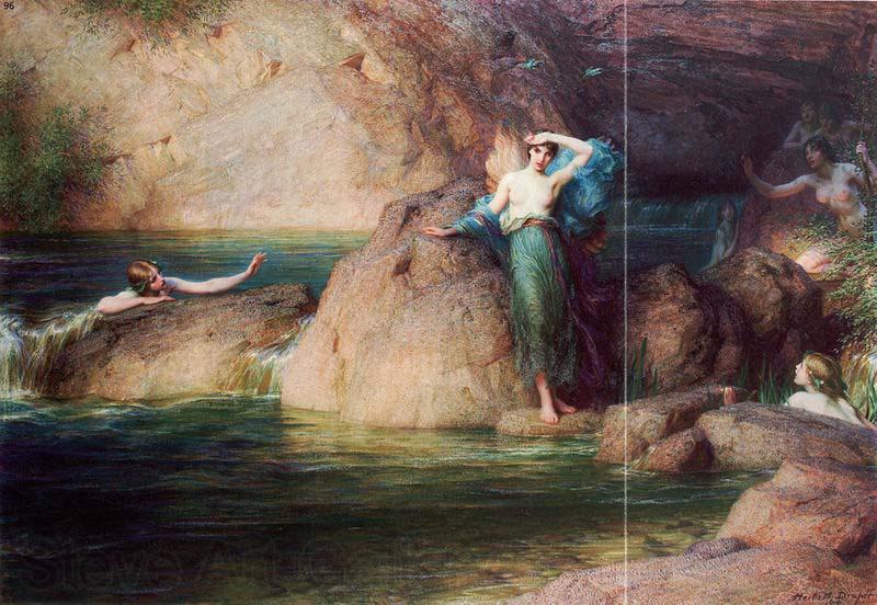 Herbert James Draper Halcyone Spain oil painting art
